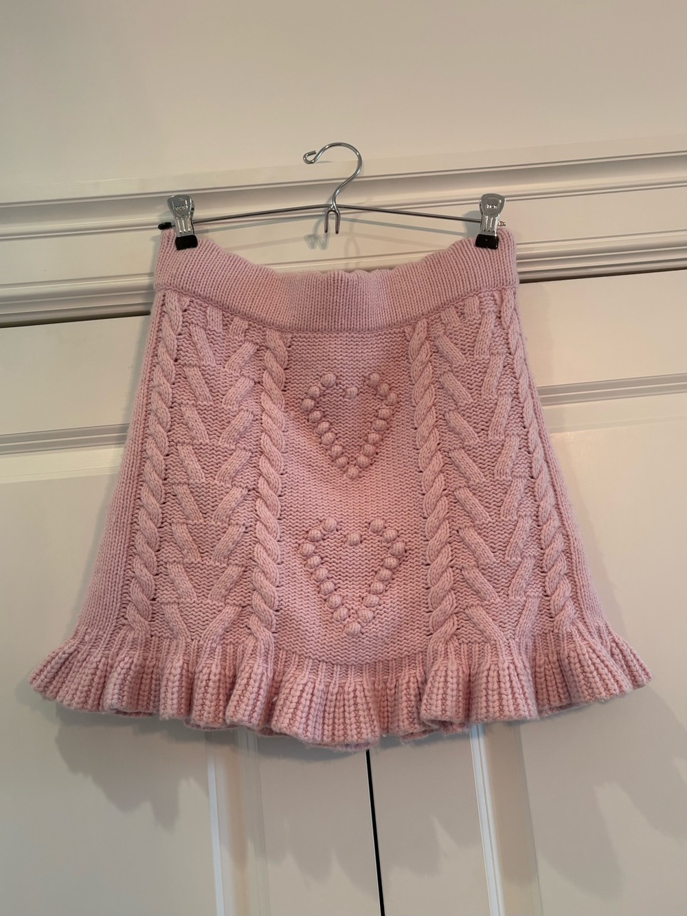 Love Shack Fancy Brendana Mini Skirt in Pink